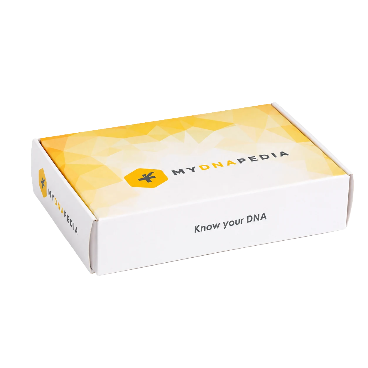 MyDNAPedia at-home DNA test kit box