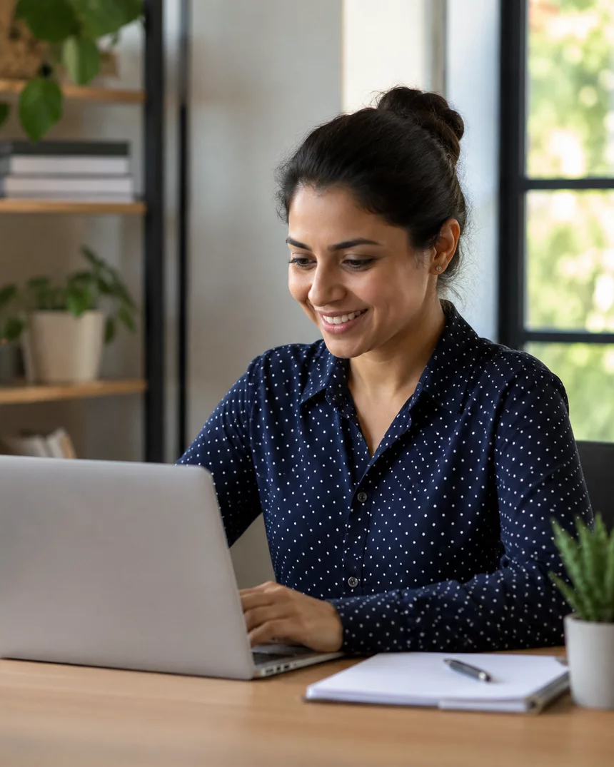 Busy professional focused on optimising their health